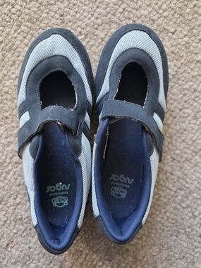 Sugar Mary Jane Shoes in Light Blue and Navy